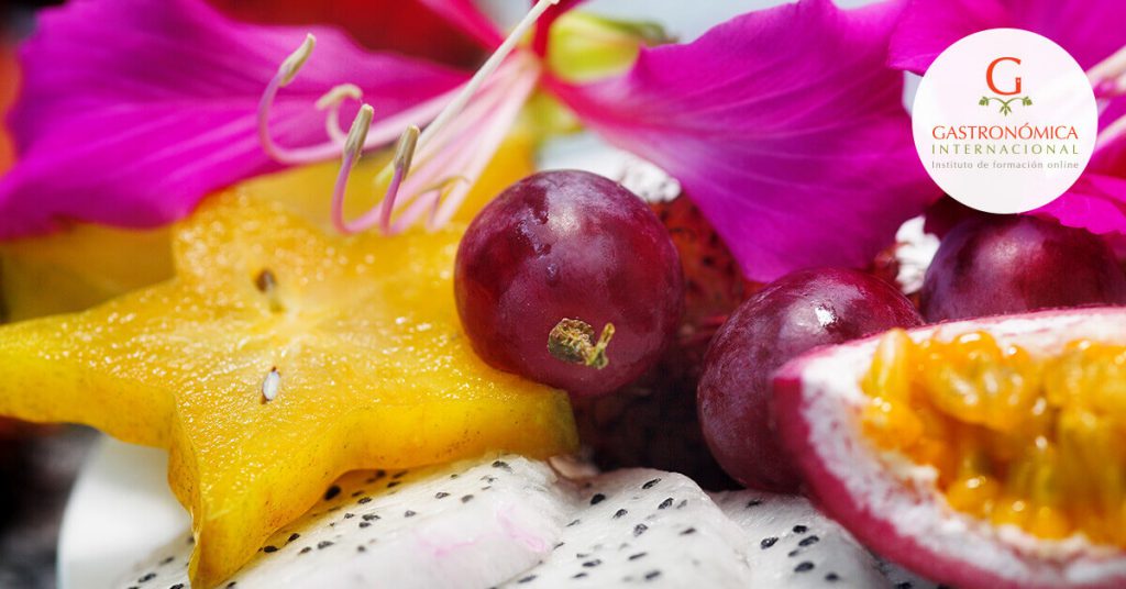 Haz de frutas exóticas postres fantásticos